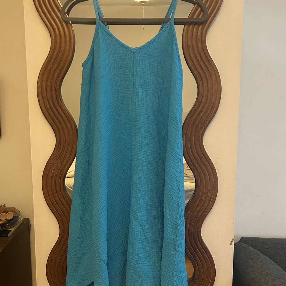 bobi Vibrant Blue Midi Dress